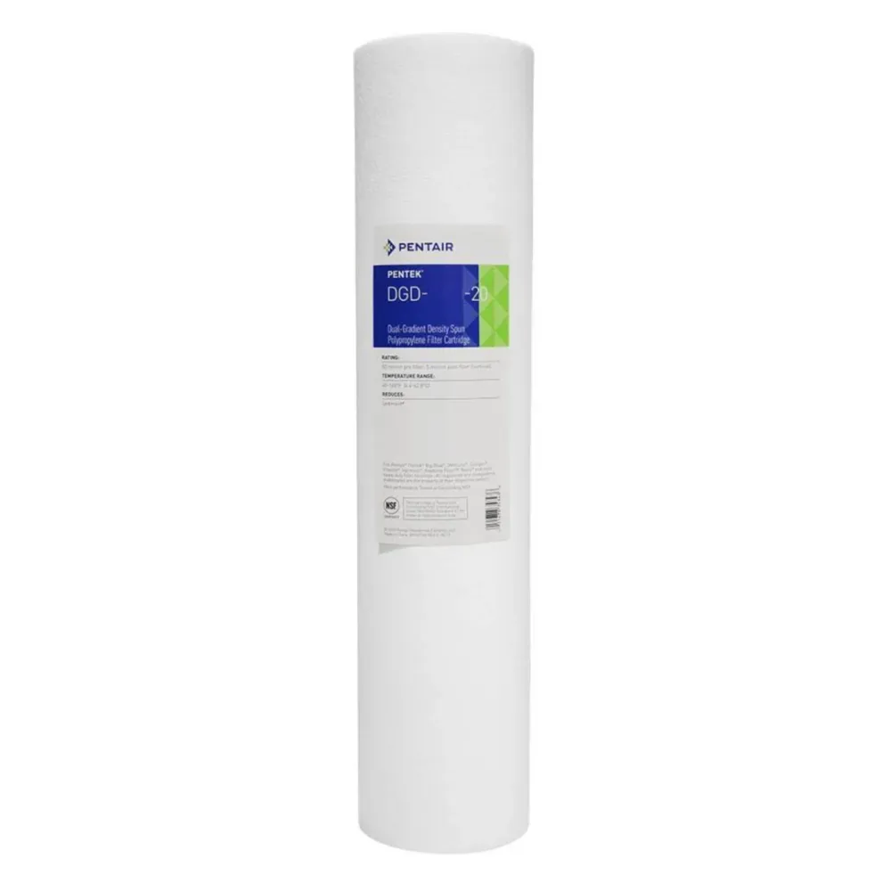 Vattenfilter Pentek DGD-2501-20 – 1 mikron dubbel-lager sedimentfilter 20"