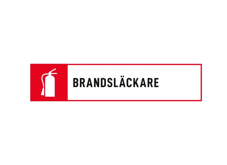 Brandsläckare skylt 120x160mm