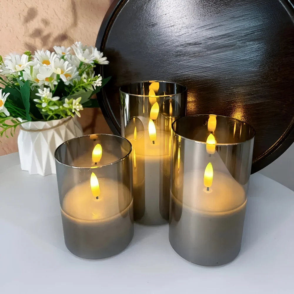 GlowFold – Flamsäkra LED-Ljus med 3D-Design & Fjärrkontroll