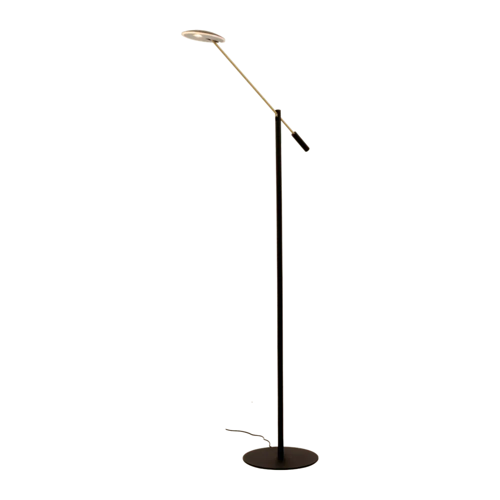 CADIZ golvlampa, svart/matt antique finish
