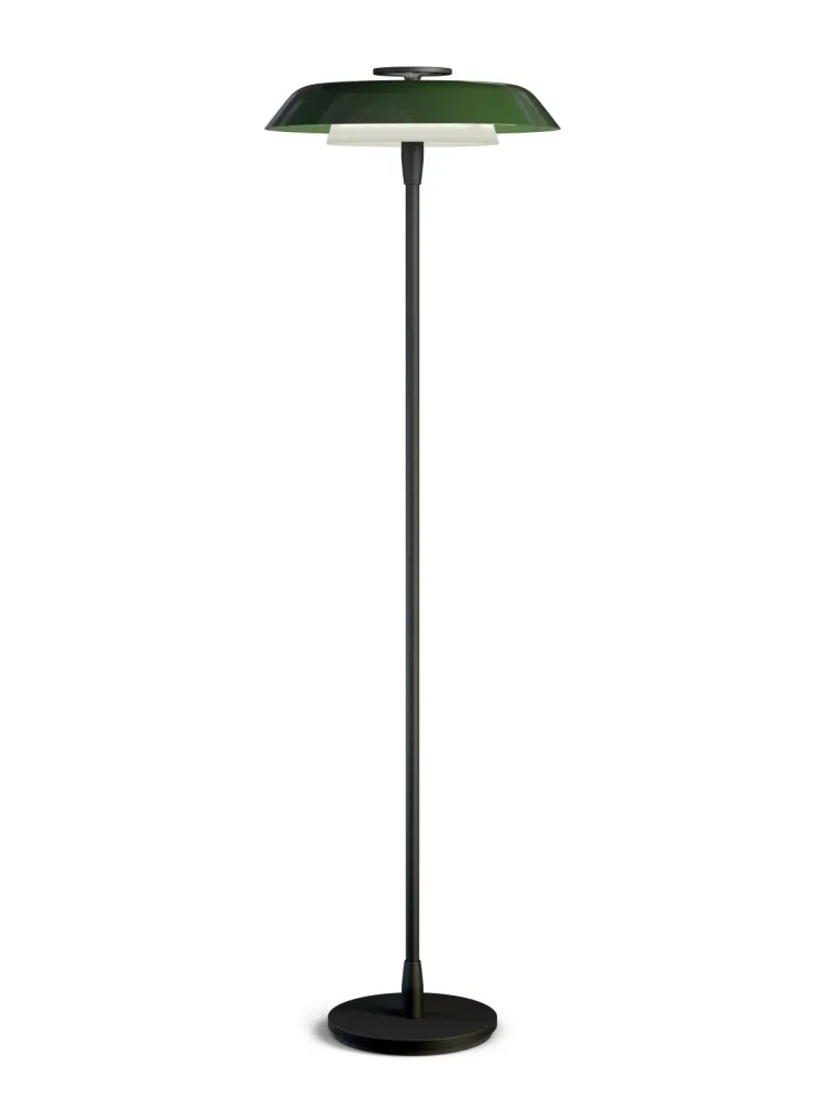 Golvlampa Horisont 141cm mattsvart/skogsgrön