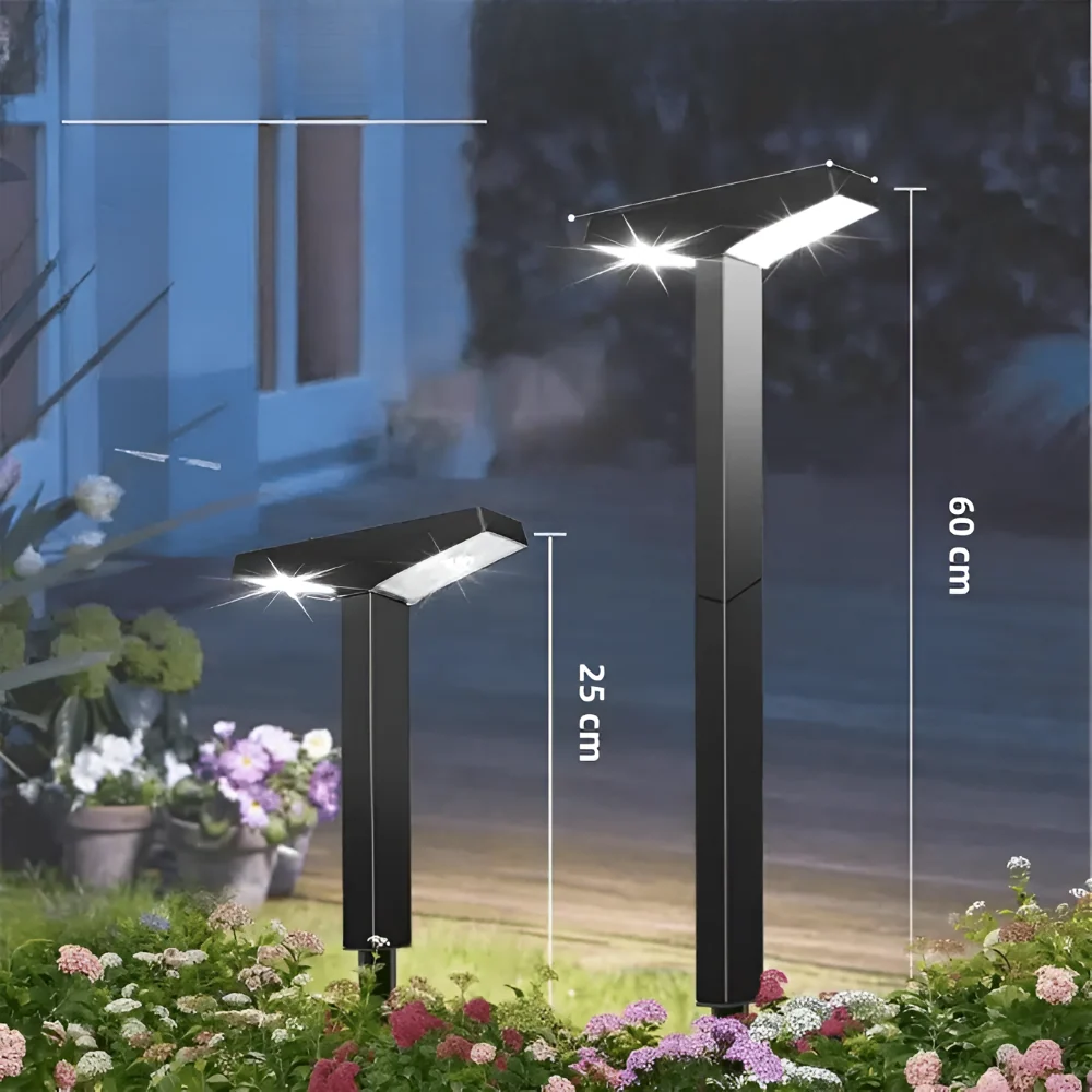 SolarGlow T-Beam fyra-pack – Solcellslampor för Terrass & Trädgård