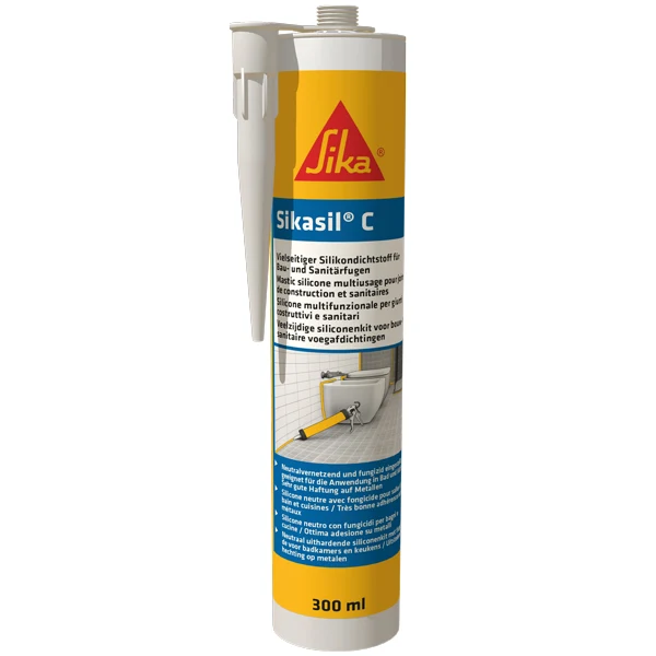Sikasil-C silikon vit 300 ml patron