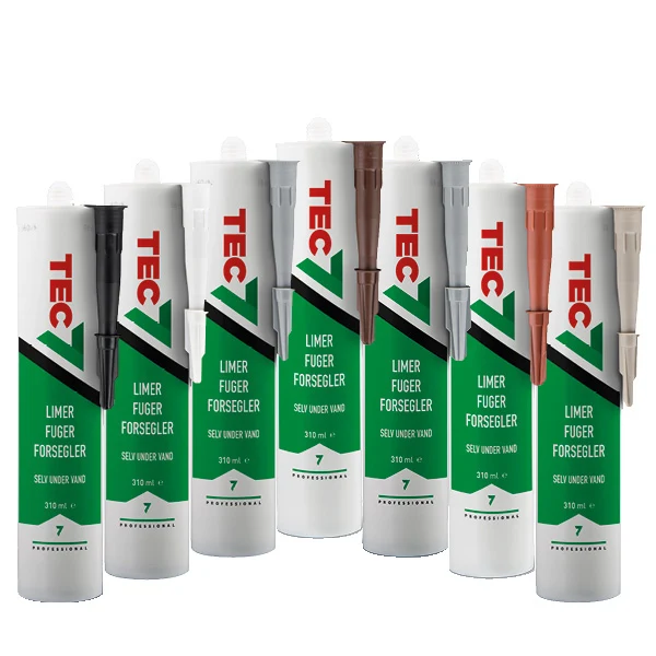 Tec7, Lim, fog- och tätningsmassa, 310ml Vit - Miljövänlig MS-Polymer, Livsmedelsgodkänd