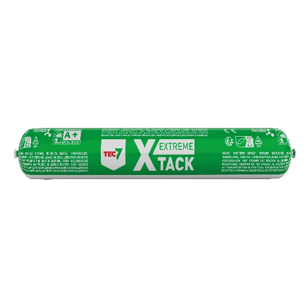 Tec7, X-Track bygglim, Vit, 400 ml, Extrem vidhäftningsstyrka, Våt applicering