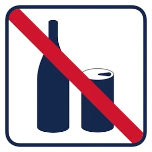 Pictogram "Förbud drycker" (5st)