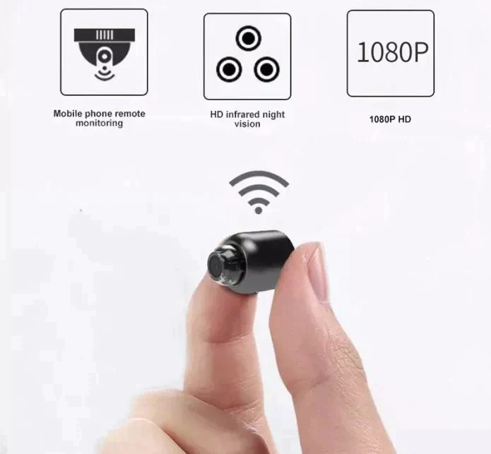 NanoCam | Kompakt WiFi-säkerhetskamera med mörkerseende