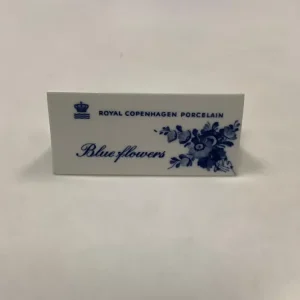 Royal Copenhagen Blå Blomst Forhandler Skilt på Engelsk