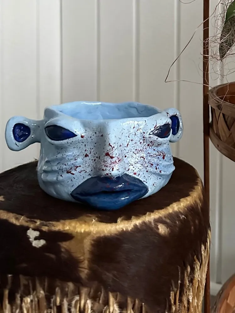 Fishy Fred Skulptur