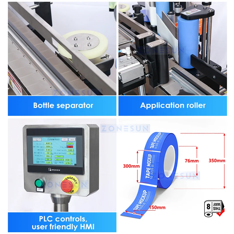 ZONESUN ZS-FAL180B1 Liquid Filling Capping Labeling Cartoning Line