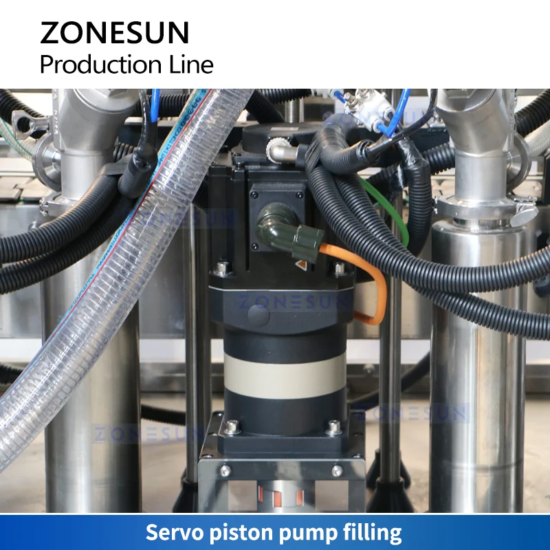 ZONESUN ZS-FALU5 Honey Syrup Filling, Capping & Labeling Line Viscous Products