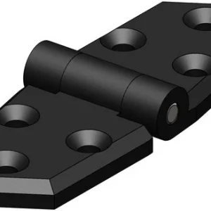 Trudesign gångjärn kort svart 96x35mm