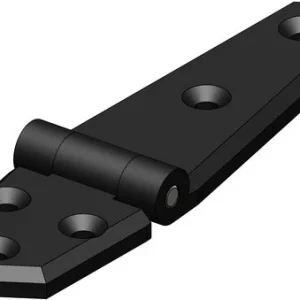 Trudesign gångjärn långt svart 134x35mm