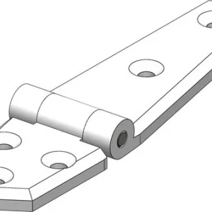 Trudesign gångjärn långt vitt 134x35mm