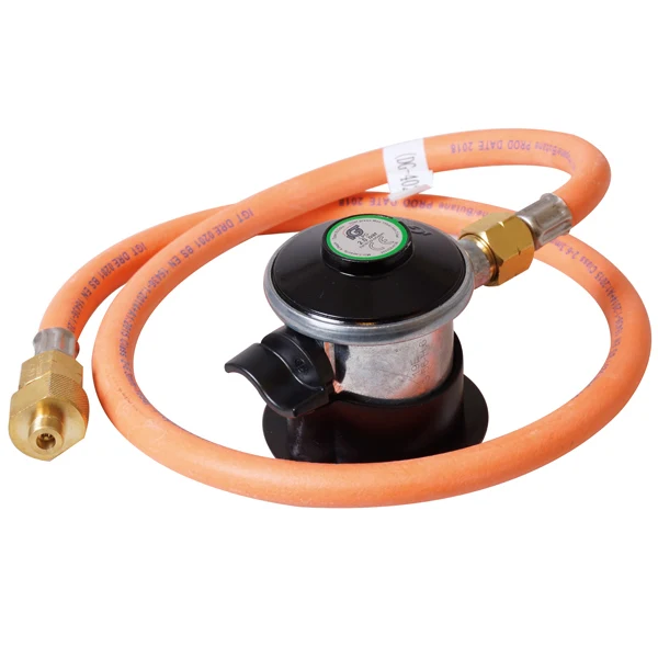 IGT, Gasregulatorkonverteringssats Jumbo Click On med 0,9 m slang, 2 bar, Passar till Cobb/Weber-grill