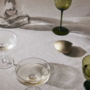 Ferm Living Ripple Champagne Saucers - Set 2
