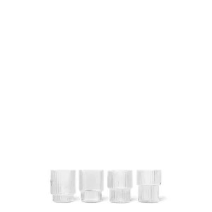 Ferm Living Ripple Glasses - Set 4