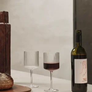 Ferm Living Ripple Red Wine Glasses - Set 2
