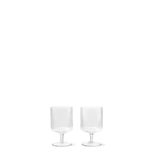 Ferm Living Ripple Wine Glasses - Set 2
