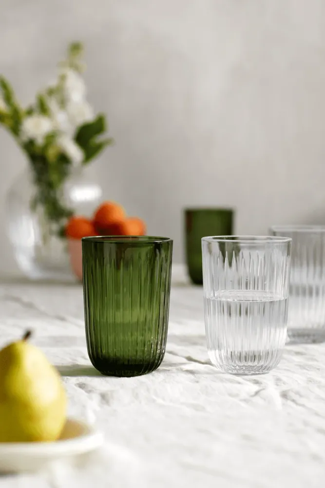 Kähler Hammershøi - Vattenglas 37 cl klar 4 st.