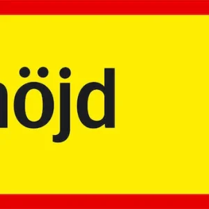 Trafikskylt - Fri höjd ...m, med plats för höjdangivelse