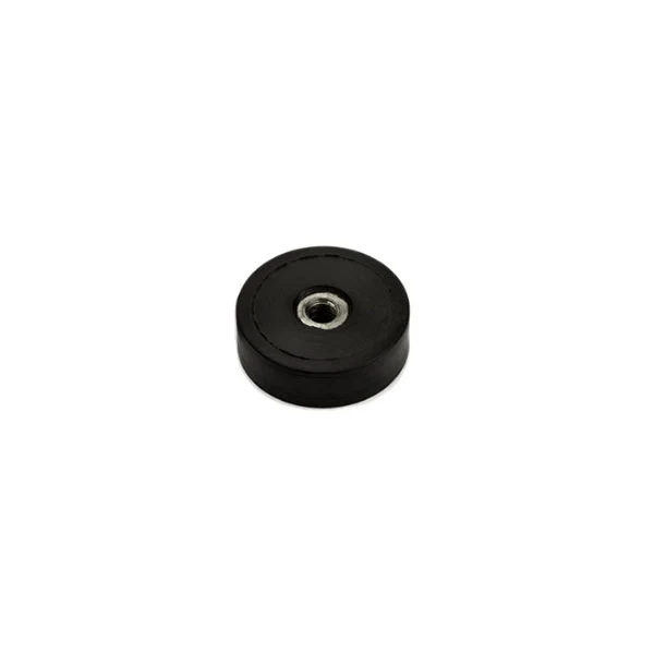Gummimagnet m. invändig gänga, Ø29 mm