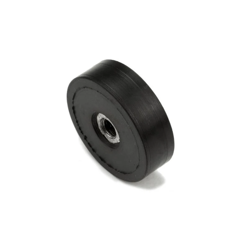 Gummimagnet m. invändig gänga, Ø29 mm