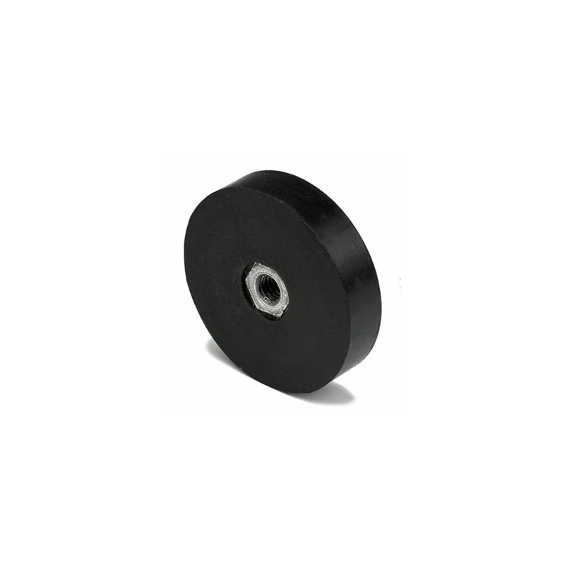 Gummimagnet m. invändig gänga, Ø36 mm