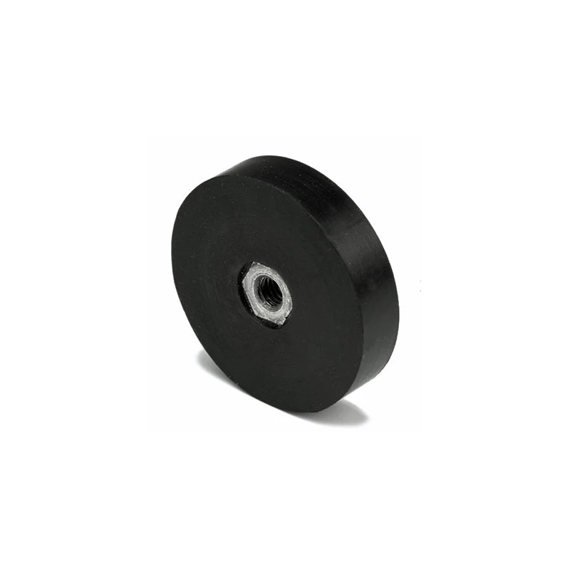 Gummimagnet m. invändig gänga, Ø45 mm