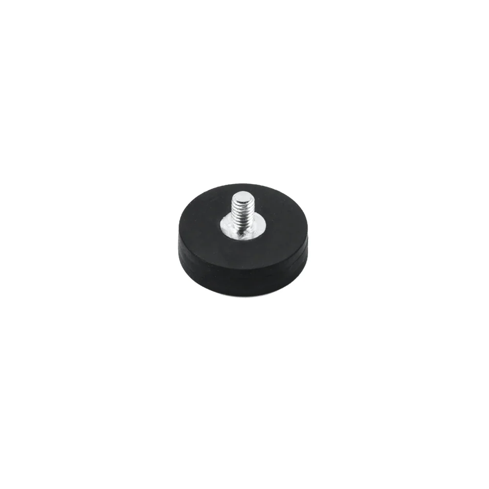 Gummimagnet m. utvändig gänga, Ø22 mm