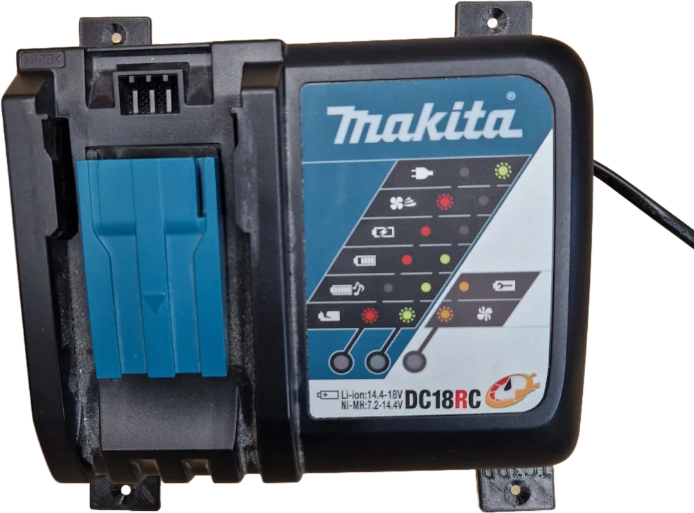 Väggfäste Wall mount för Makita Batteriladdare 4-pack