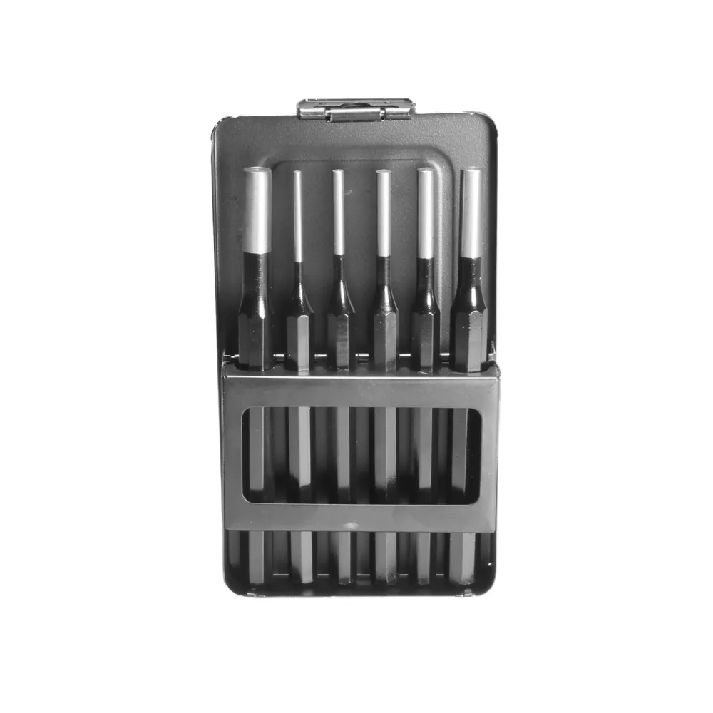 Pin Punch Place 6 delar 3,4,5,6,8,10 mm