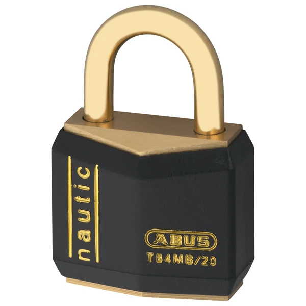 Abus hänglås massiv mässing vinylskyddat 30mm