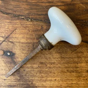 Vintage White Porcelain Door Handle