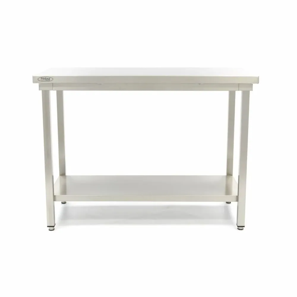 Bord i rostfritt stål - 160 x 70 cm - Justerbar höjd