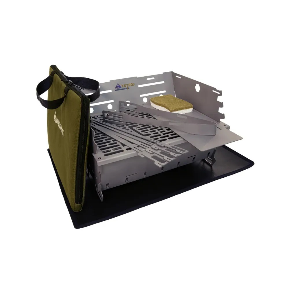 Cabinet Feyrox grill i titan – portabel