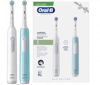 Premium Zinklegering Oral B - Tandborste Pro 1 duo + 4 lösa borst