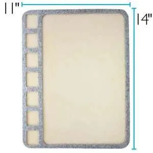 Pärlmatta med fördjupningar 35,6x27,9 cm - 1 styck