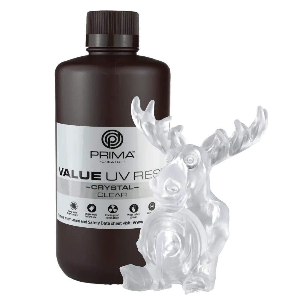 PrimaCreator Value Crystal UV-harts - 1000 ml - Klar