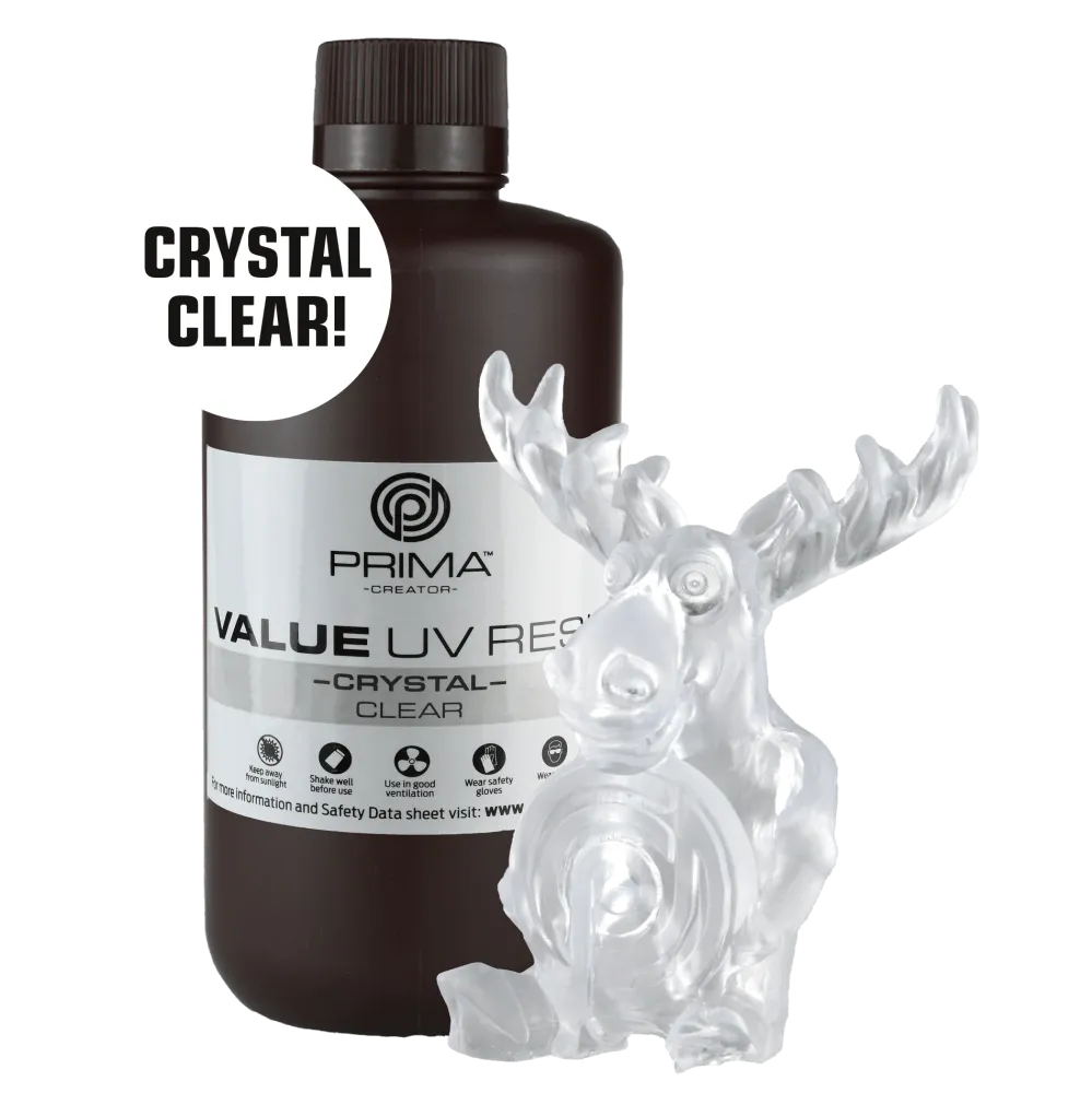 PrimaCreator Value Crystal UV-harts - 1000 ml - Klar