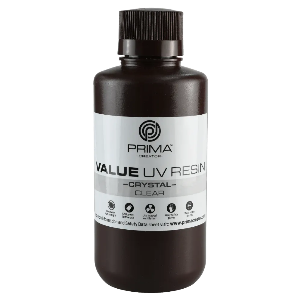 PrimaCreator Value Crystal UV-harts - 500 ml - Klar
