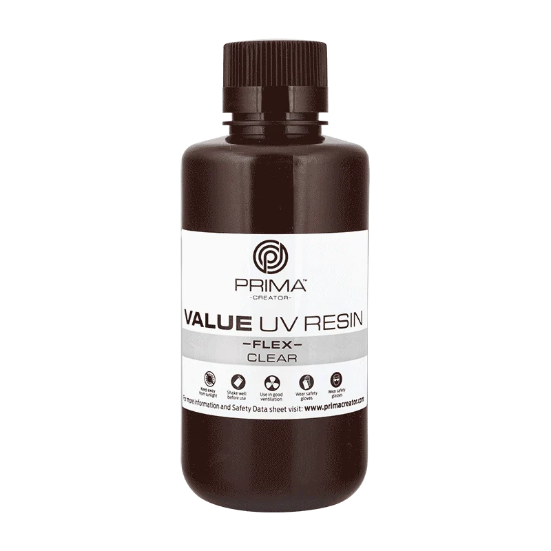 PrimaCreator Value Flex UV-harts - 500 g - Klar