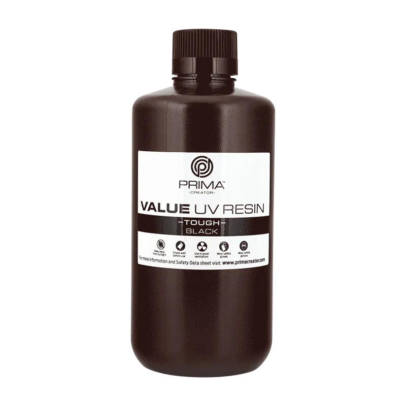 PrimaCreator Value Tough UV-harts (ABS-lik) - 1 kg - svart