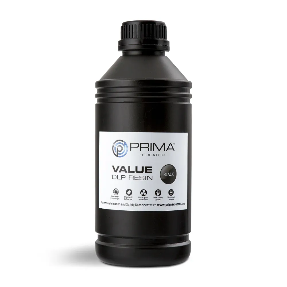 PrimaCreator Value UV/DLP Harz - 1 kg - Svart