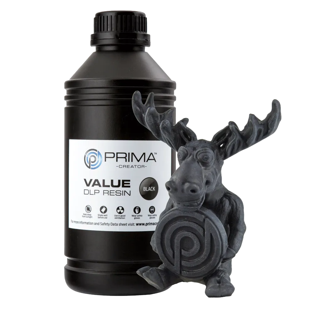 PrimaCreator Value UV/DLP Harz - 1 kg - Svart