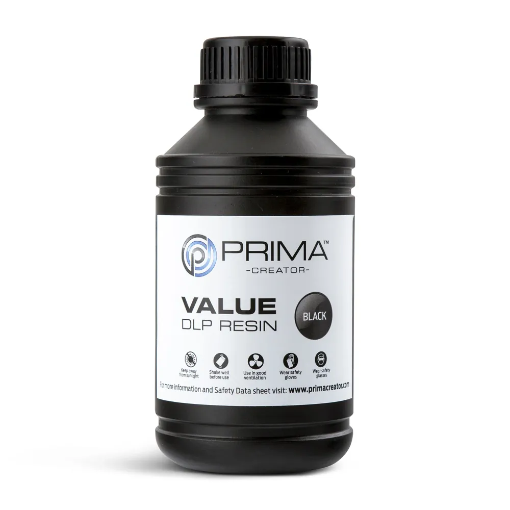 PrimaCreator Värde UV/DLP Harz - 500 g - Svart