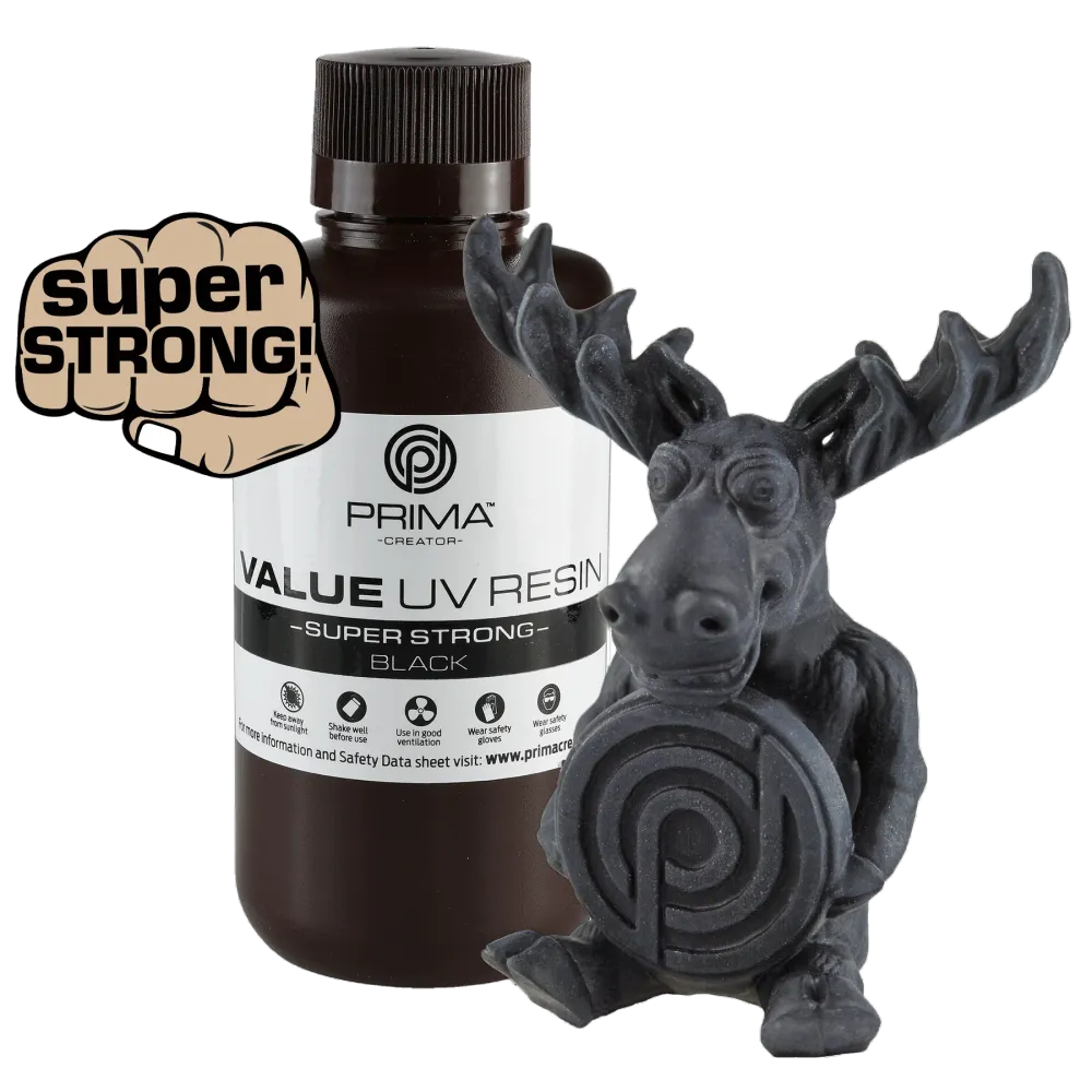 Super Stark UV Harz 500 ml Svart
