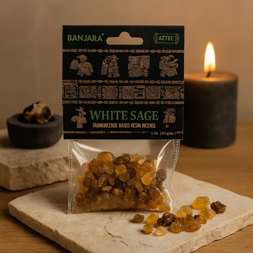Vit salvia hartsrökelse – Banjara