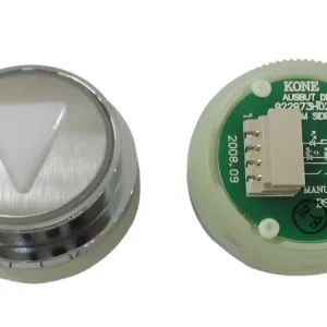Kone-knapp med nedåtpil, infälld, anropstablå Panel KM960777G005H092