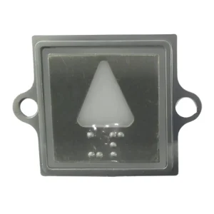 Kone-knapp med uppåtpil, vit, infälld, Anropstablå KM863053G081H091